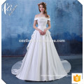 Customized Glamorous Cap Sleeve Puffy Ivory Ball Gown Brides Dress Wedding Gowns Aliexpress Made in China Wedding Dresses